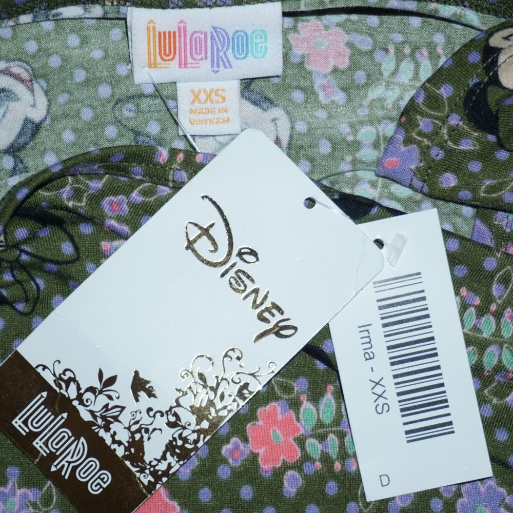 Lularoe Irma NWT Minnie Mouse Disney Tunic Top - Picture 3 of 3